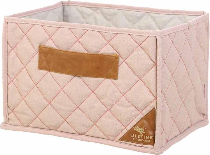 Produktbild Lifetime Kidsrooms Ausverkauft Korb Aus Gestepptem Stoff Pink fuer Regal Passend