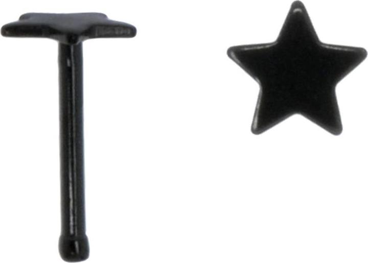 Produktbild Bijouteria Nasenpiercing (Chirurgenstahl 316L, PVD Beschichtung (schwarz))