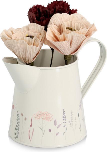 Produktbild Zeller Present Krug Flowers 1500 ml Metall ø 10.5x14 cm (1.50 l)