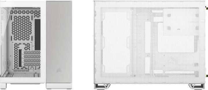 Immagine prodotto Corsair 2500X (bianco/alluminio, vetro temperato x 2) (mATX, Mini-ITX, ATX)