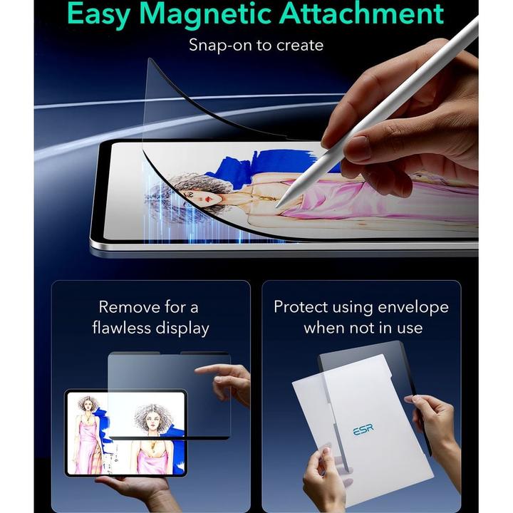 Productafbeelding ESR Paper-Feel Magnetic Screen (1 Stuk, iPad Pro 13 2024 (M4))