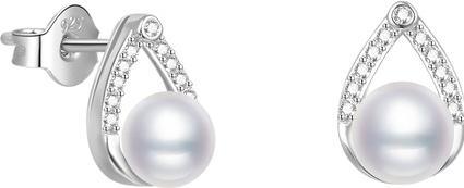 Image du produit Beneto Boucles d'oreilles élégantes en argent avec perle d'eau douce AGUP2266P