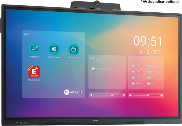 Immagine prodotto NEC Sharp PN-LC752 Display interattivo 75", UHD, 350cd/m2 (3840 x 2160 pixel, 75")