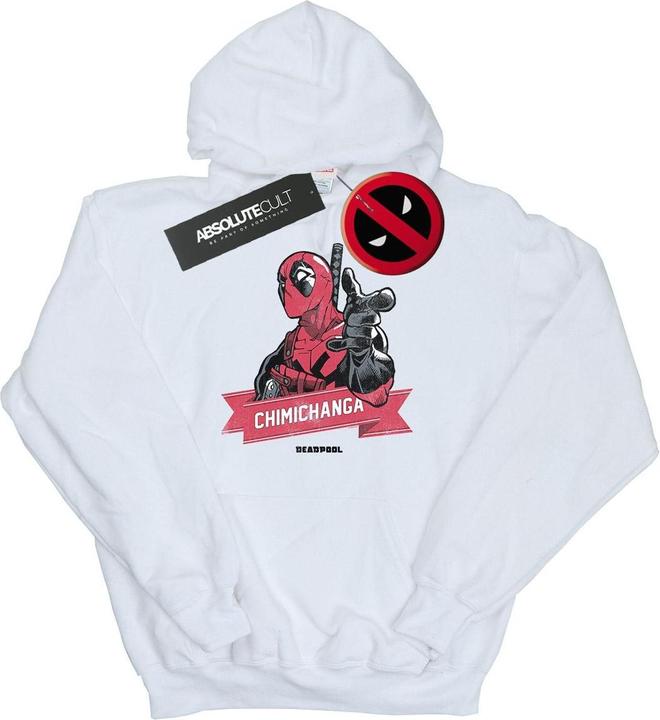 Immagine prodotto Deadpool Chimichanga Finger Felpa con Cappuccio Uomo (S)