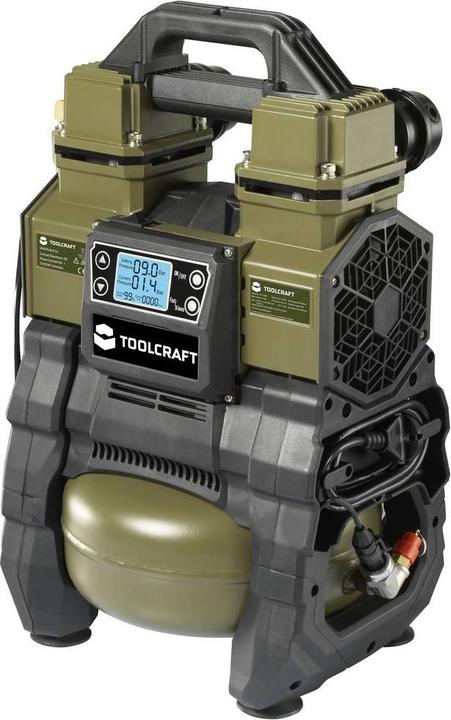 Toolcraft Compresseur d'air 12 VDC, 18 VDC/ 230 VAC 9 bar (9 bar, 5 l)
