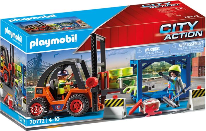 Image du produit Playmobil Chariot élévateur avec cargaison (70770, Playmobil City Action)
