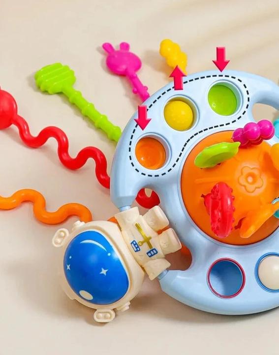Immagine prodotto Activity Board Da 1 a 3 anni il giocattolo educativo in silicone 3 in 1 sviluppa le capacità sensoriali della