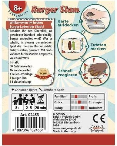 Image du produit Amigo Burger Slam, d (Allemand)