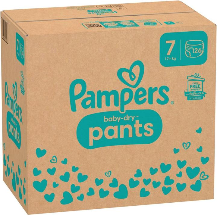 Immagine prodotto Pampers Baby-Dry Pants (Dimensione 7, Pacco mensile, 126 Pezzo/i)