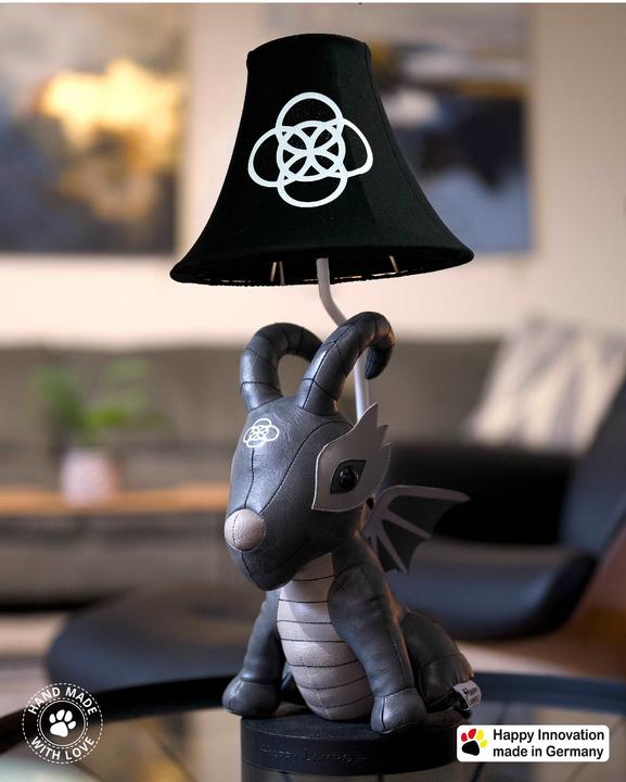 Immagine prodotto Happy Lamps Black Dragon il drago, lampada da tavolo a LED, fatta a mano (450 lm)