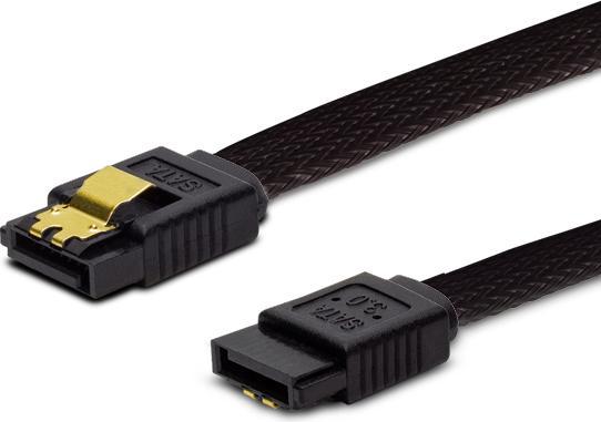 Immagine prodotto Savio GAK-02 Kabel SATA III 30cm, oplot czarny, prosty, zote zatrzaski