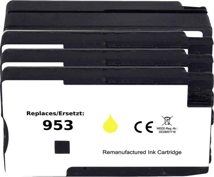 Produktbild Renkforce Tintenpatrone ersetzt HP 953 (6ZC69AE) Kompatibel Kombi-Pack Schwarz, Cyan, Magenta, Gelb (M, BK, C, Y)