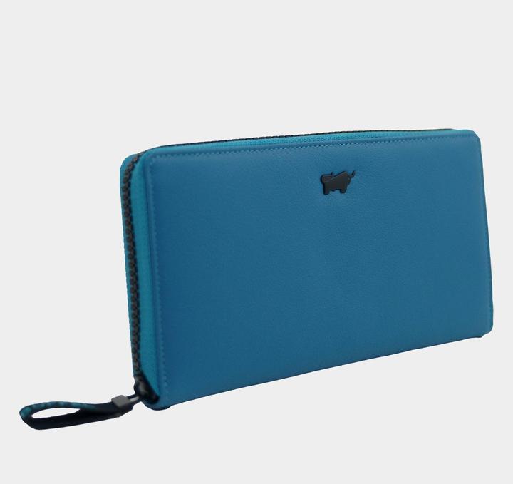 Actual product image Braun Büffel Capri wallet RFID protection leather 19 cm