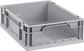 Actual product image Allit Storage box ProfiPlus EuroStore L422 grey Euro box made of PP on the front side