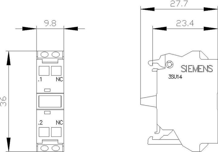 Produktbild Siemens Contact module with 1 contact element