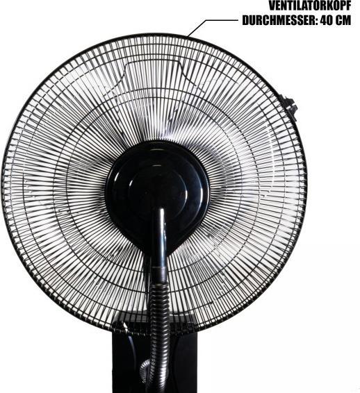 Immagine prodotto IHP MAUK 16" Ventilator mit Sprüh - Nebel - Kühlung 80W 1,2L Überhit