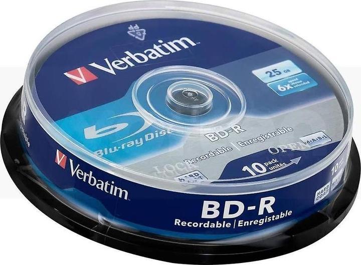 Produktbild Verbatim BD-R SL, 25GB, 10er Spindel (10 x)