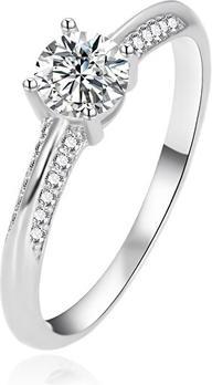 Produktbild Agato Silver Engagement Ring With Zircons Agt-R14w (54)