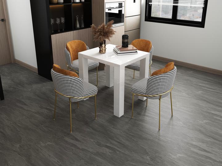 Image du produit SalesFever Table à manger blanc brillant (80 x 80 x 76 cm)