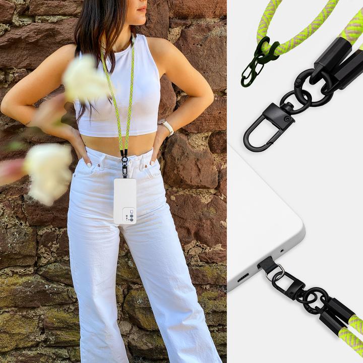 Produktbild Cadorabo Handykette für Huawei P40 LITE E Necklace Hülle mit verstellbarem Kordelband