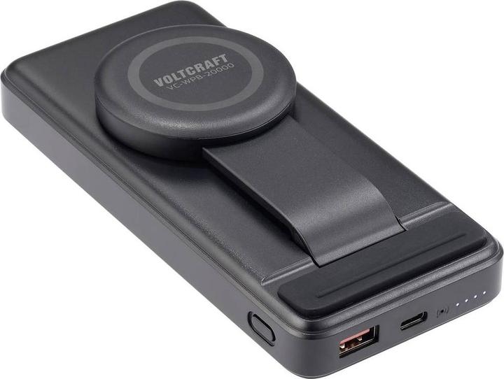Produktbild Voltcraft VC-WPB-20000 Powerbank 20000 mAh Qi Wireless Charging, Power Delivery Li-Ion Schwarz Stat (20000 mAh)