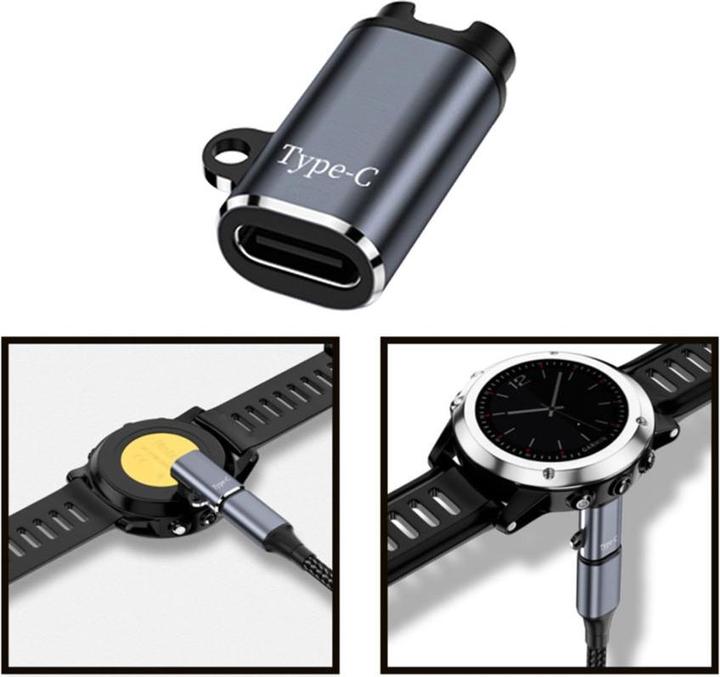 Immagine prodotto Deltalabs Garmin Smart Watch Ladeanschluss Adapter Konverter mit USB C Anschluss