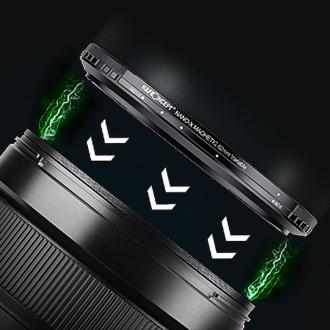 Actual product image K&F Concept Concept Nano X No Fork ND8-128 Magnetic Filter - 82mm (82 mm, Neutral density filter, 82 mm)