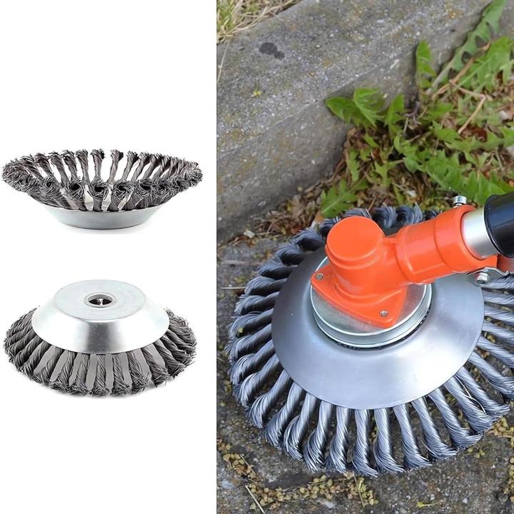 Actual product image Ladami Unkrautbürste für Freischneider (Weed whacker, Garden machinery attachment)