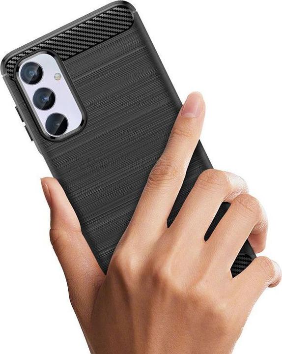 Produktbild Hurtel Flexible carbon pattern case for Samsung Galaxy M54 Carbon Case - black (Samsung Galaxy M54)