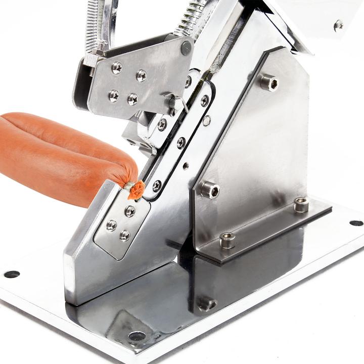 Image du produit Wiltec Clippeuse de saucisses manuelle Machine à clip Agrafage Régulateur de pression Fermeture de boyau