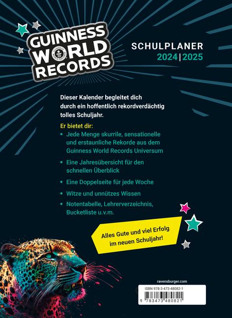 Actual product image Ravensburger Guinness World Records School Planner 2024/2025 (German)