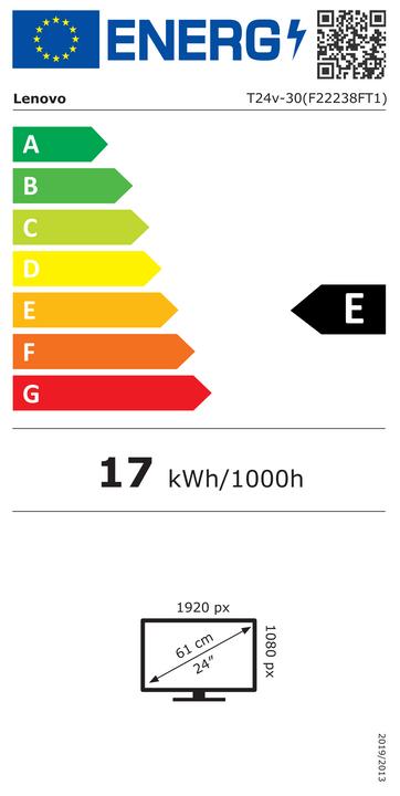 Energie-Label Lenovo ThinkVision T24v-30 (1920 x 1080 Pixel, 23.80")