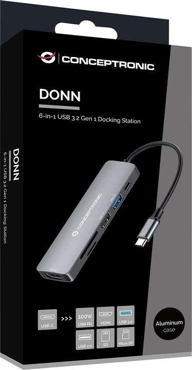 Actual product image Conceptronic USB C zu (USB-C, 6 Ports)