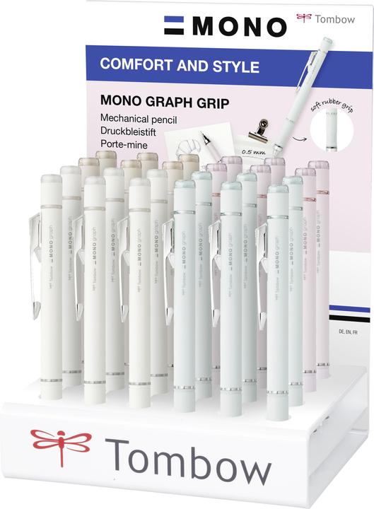 Tombow Monograph Grip, Display (0.50 mm, 24 x)