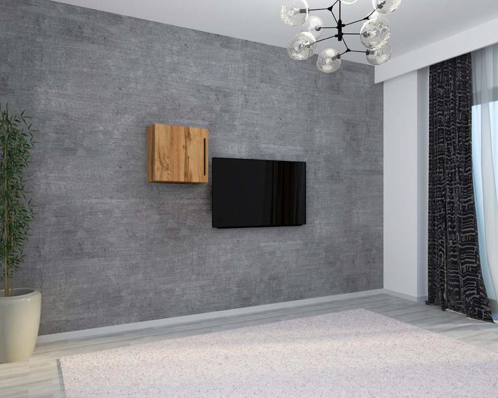 Produktbild VCM Holz Wandregal Hängeregal Wandschrank Wandwürfel Würfel Ablage Arila M (50 x 30 x 50 cm)