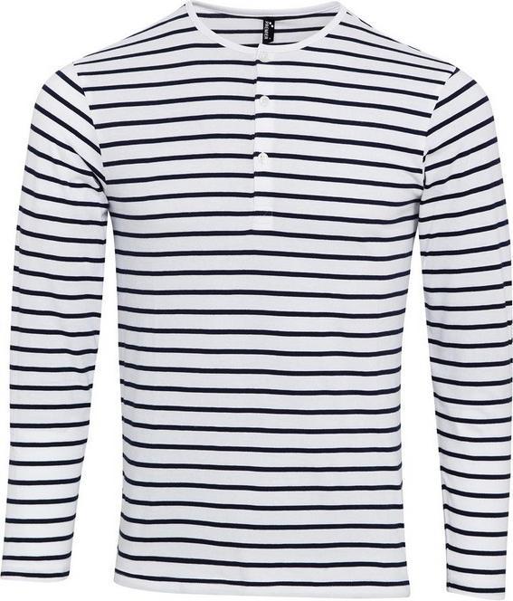 Premier Long John Stripe TShirt mit gerollten Ärmeln