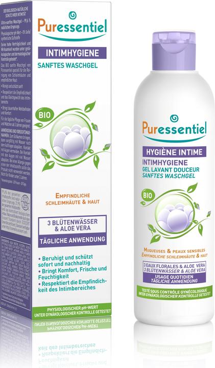 Image du produit Puressentiel gel nettoyant doux bio pour l'hygiène intime (250 ml, Gel intime)