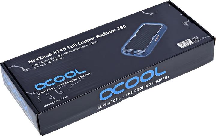 Actual product image Alphacool XT45 Full Copper 280mm (140 mm)