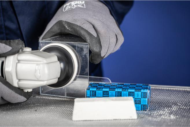 Actual product image Pferd 44250010 Polishing paste PP for high gloss polishing of plastic bars 25 x 30