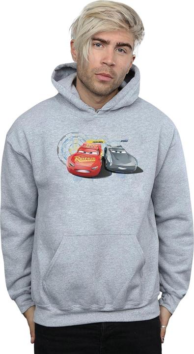Immagine prodotto Disney Cars Lightning Vs Storm Felpa con Cappuccio Uomo (XXL)