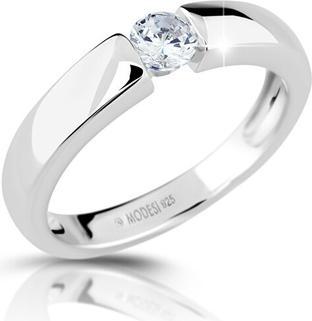 Modesi - Silver ring with cubic zirconia M01211 - Circuit: 53 mm (53)