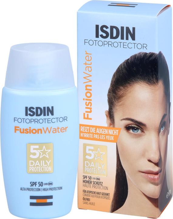Actual product image Isdin Fusion Water (Suntan cream, SPF 50, 50 ml)
