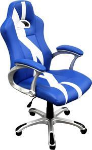 Produktbild Land Triton K51 PC-Gaming-Stuhl Gepolsterter Sitz Blau, Weiss