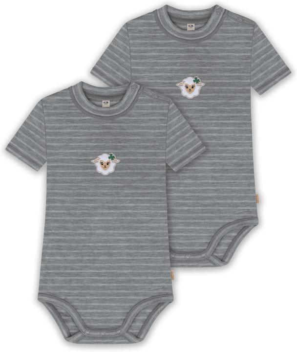 Normani 2er Set Baby Merino Kurzarmbody „Tihoi" - 9313