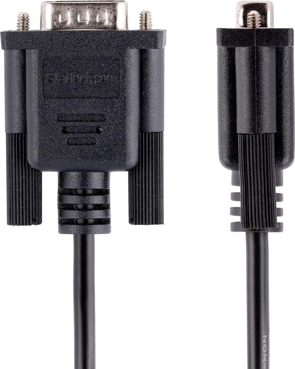 Image du produit StarTech com 3m RS232 Serial Null Modem Cable, Crossover Serial Cable w/Al-Mylar Shielding, DB9 Seri (3 m)