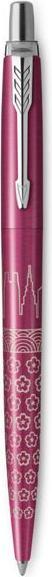 Actual product image Parker Pen Retractable biros JOTTER Tokyo, metallic pink Stroke width: M, stroke colour: blue, barrel made of (Pink, 1 x)