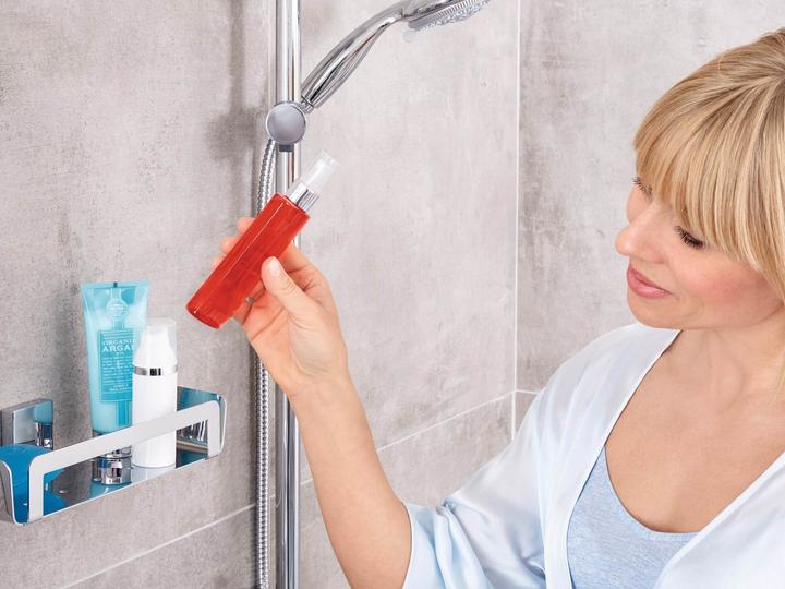 Actual product image tesa DELUXXE shower basket incl. adhesive solution without drilling