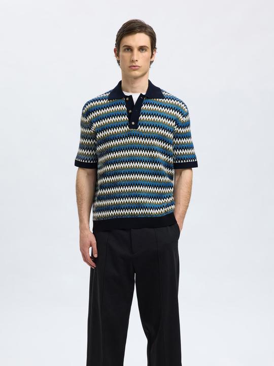 Produktbild Selected Homme Kurzärmeliges Polohemd aus Strick (XL)