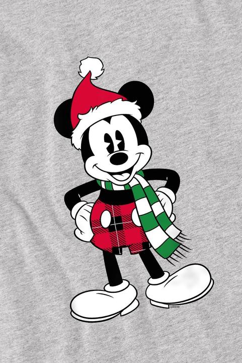 Actual product image Disney Childrens/Kids Mickey Mouse Tartan Christmas T-Shirt (128)