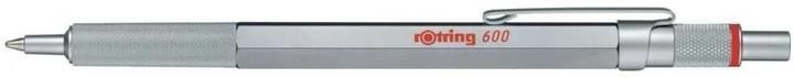 Immagine prodotto Rotring 600 Gel Pen | 0.55 mm | Black Ink | Silver Metal Body Pen | Non-Slip Knurled Grip & Hexagonal Ba... (Nero-Argento, 1 x)
